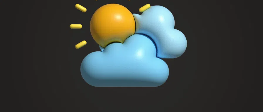 cloudly sun