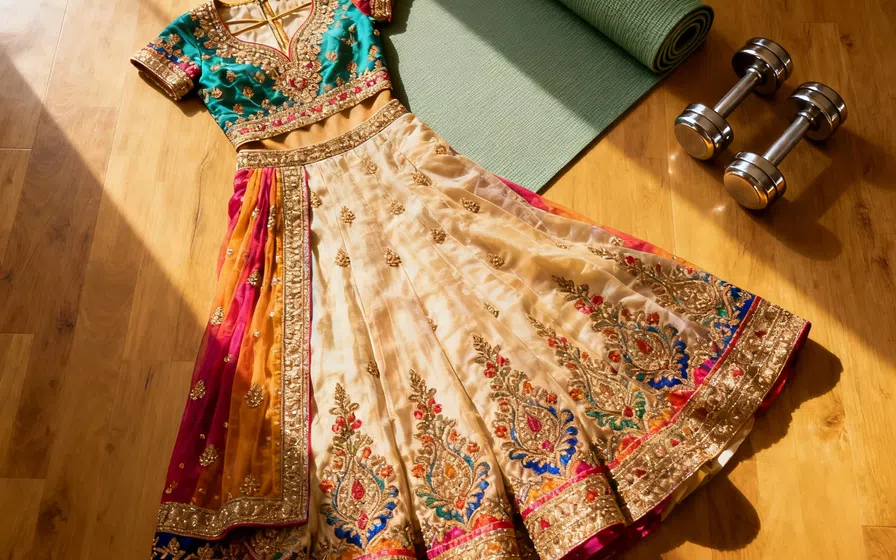 workout lehenga